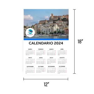 Calendario de pared tipo Afiche 12×18