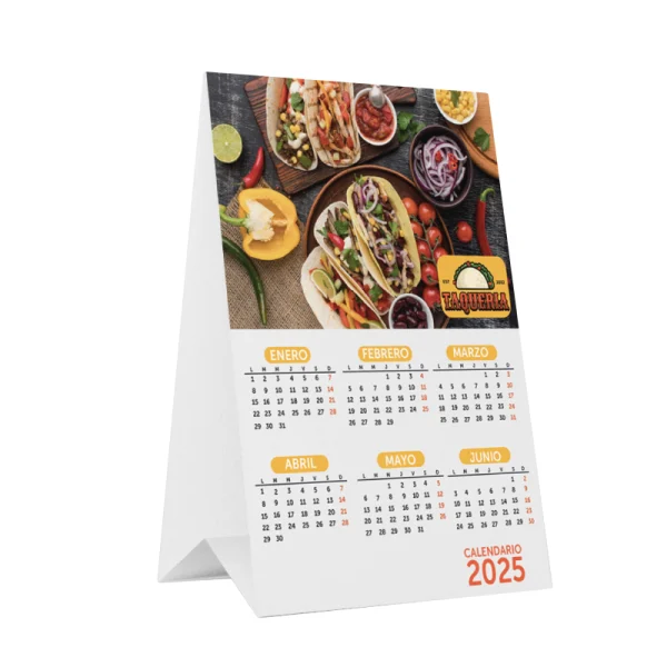 Calendario tent card