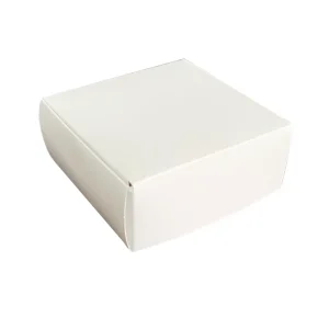 Caja blanca para joyería 7x7x3 cm 1