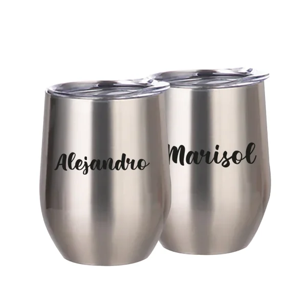 VASOS VINEROS PLATEADOS